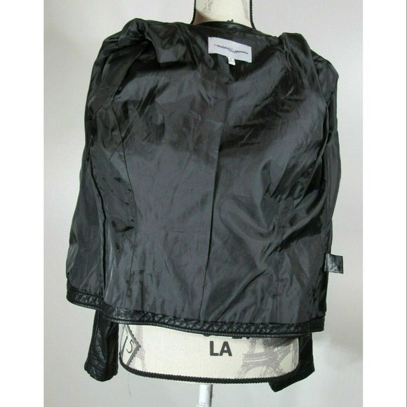 Cupcakes and Cashmere Motorcycle Jacket, Black, Faux leather, Womens Size Small - Picture 7 of 9